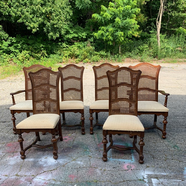 Ethan Allen Royal Charter Dining Chairs Set of 6 Chairish