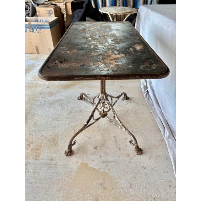 Brown 19th Century French Arras Iron Garden Table For Sale - Image 8 of 12