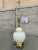 Mid-Century Modern Hollywood Regency Porcelain Ginger Jar Lamp Greek Key Solid Brass Base For Sale - Image 3 of 13