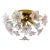 Murano Style Flush Mount Light Pink Flower Ceiling Light Glass Chandelier For Sale