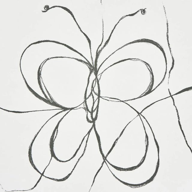 Contemporary Schumacher x Hera Ford Come Back As A Flower Wallpaper in Soft Black For Sale - Image 3 of 3