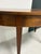 Wood Pair of Demilune Mahogany Tables / Round Table, Federal Style For Sale - Image 7 of 9