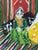 Mohamed Hamri Moroccan Modernist Folk Art Painting, the Unique Singer, 1977 For Sale - Image 12 of 18