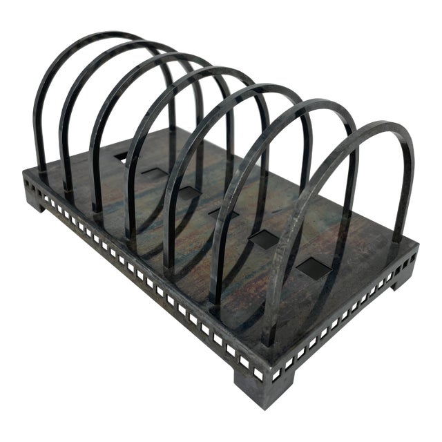 Art Deco Style Metallic Letter Holder For Sale