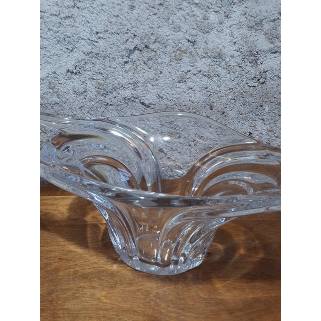 Crystal Centerpiece Bowl from Vannes, 1950s For Sale - Image 6 of 7