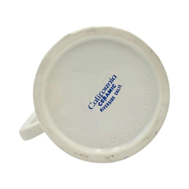 Vintage Quarterhouse Show 1977 Equestrian Horse Ceramic Mug For Sale In Washington DC - Image 6 of 8