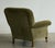 Wood Olive Corduroy Tufted Club Chair With Carved Walnut & Scroll Arms For Sale - Image 7 of 8