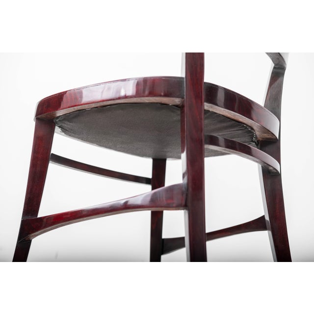Art Nouveau Dining Chairs from Prof. Josef Hoffmann / Robert Fix, Vienna, Austria, 1900s, Set of 3 For Sale - Image 18 of 18