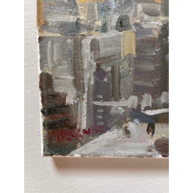 Contemporary Empire View by Jim Beckner | Oil on canvas Cityscape featuring the Empire State Building For Sale - Image 3 of 5