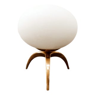 Oval Glass Table Lamp For Sale