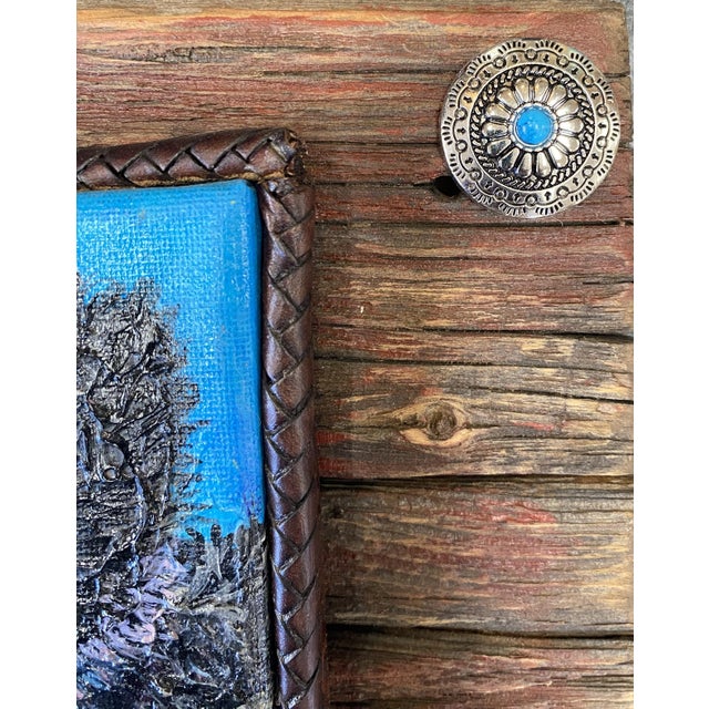 Realism Curley Boy~ Willie Britt, Original Acrylic Painting, "Curly Boy" Scrappy Young Bull Is Always Looking for Someone to Spar With. For Sale - Image 3 of 8