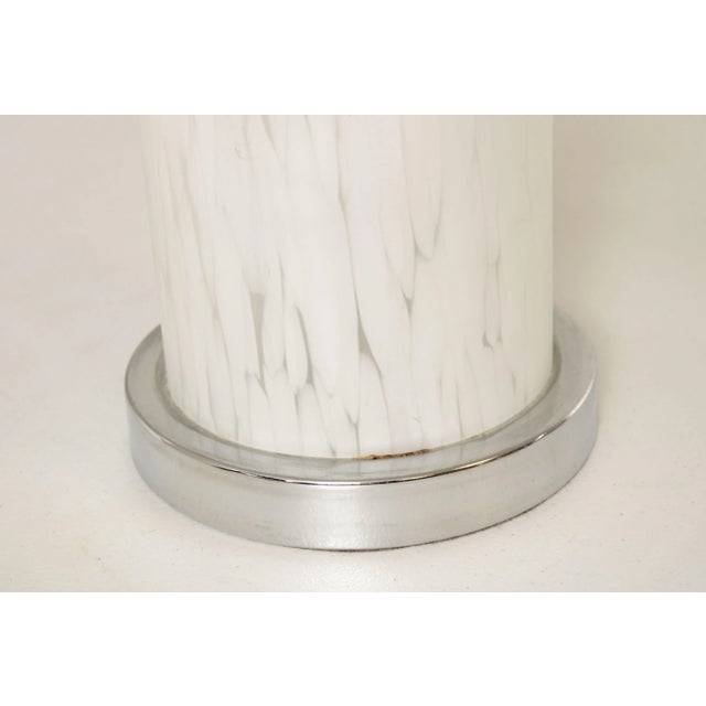 Mid Century Modern Art Glass Table Lamps - A Pair For Sale - Image 12 of 13