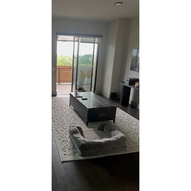 Black Restoration Hardware Cayden Campaign Trunk Coffee Table For Sale - Image 8 of 9