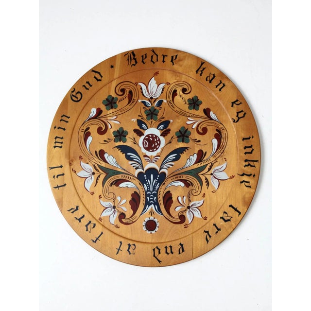 Mid Century Norwegian Wood Plate For Sale - Image 12 of 12
