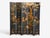Chinoiserie Chinese Export, Jappanned Screen, Crackle Lacquer, Gilt, Brass, China, 1960s For Sale - Image 3 of 18