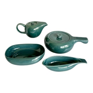 Mid 20th Century Russel Wright Steubenville Mid-Century Pottery Serving Set - Set of 4 For Sale