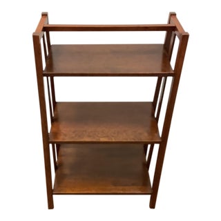 Vintage Mid-Century Walnut A-Frame Etagere For Sale