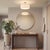 Satin Nickel Steel paired with a Drum White Linen Shade defines the Stretch Semi Flush Mount, a modern Semi Flush Mount...