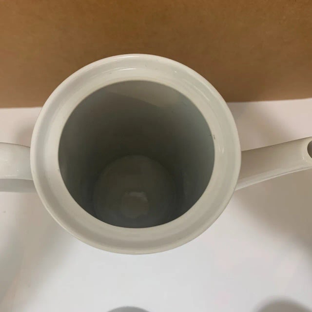 Bristol Porcelain Vintage Bristol MCM Black Diamond Fine China 7 Pc Coffee/Tea Set For Sale - Image 4 of 9