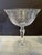 Glass Vintage Tiffin Franciscan Chardonnay Etched Crystal Champagne Coupes – Set of 4 Elegant Faceted Stem Cocktail Glasses For Sale - Image 7 of 9