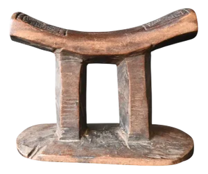 Wooden Neck Rest, Democratic Republic of Congo, Early 20th Century