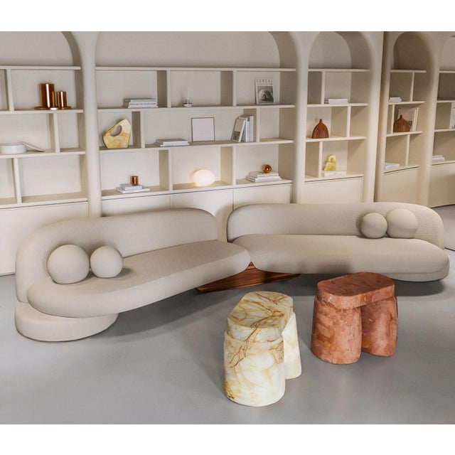 Mode Modular Sofa in Beige by Alter Ego Studio, Set of 2 For Sale - Image 4 of 5