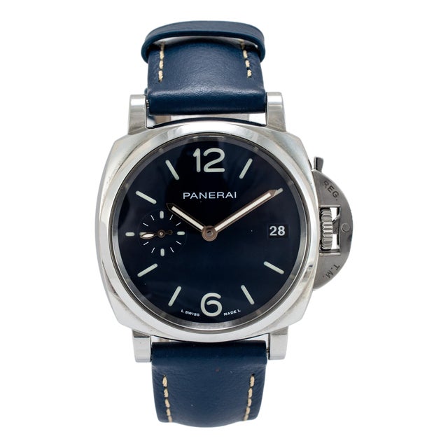 Panerai Luminor Due 38mm Pam01273 Blue Dial Stainless Steel Automatic Watch For Sale