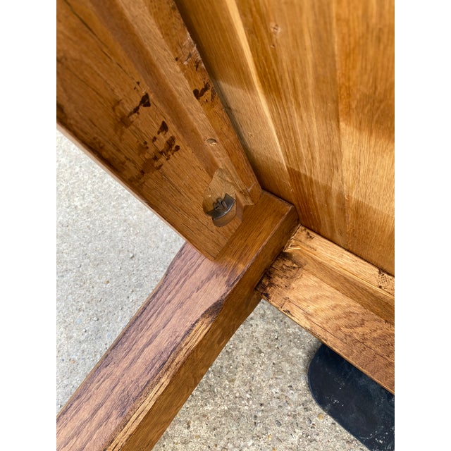 Vintage Farmhouse Dining Table in Oak, 1950 For Sale - Image 17 of 18