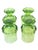 Vintage Tiffin Franciscan Madeira Apple Green Glass Footed Goblets Set of 4 For Sale - Image 4 of 9