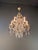 Vintage Venetian Style Crystal Chandelier With Purple and Amber Crystals For Sale - Image 4 of 8