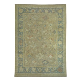 Turkish Oushak Rug 9'1" x 12'8" #18556 For Sale