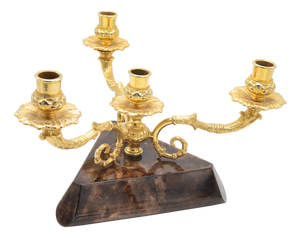 1960s Aldo Tura Modernist Three-Arm Candelabrum