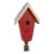 Birdhouse Lamp Finial on Bronze Hardware For Sale