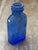 American Early 1900’s Blue Glass Milk of Magnesia Bottle For Sale - Image 3 of 7