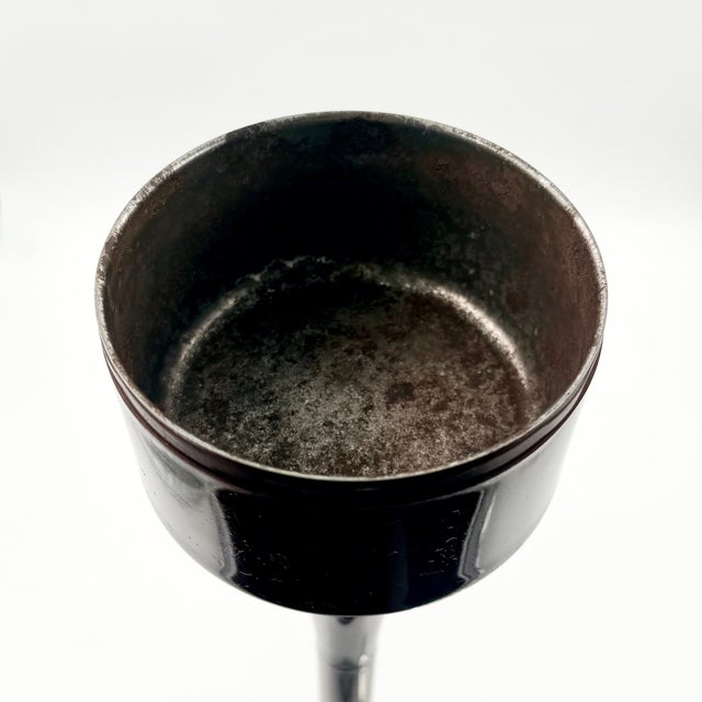 Italian Space Age Floor Ashtray in Chocolate Brown Plastic from Caimi, 1970s For Sale - Image 12 of 13