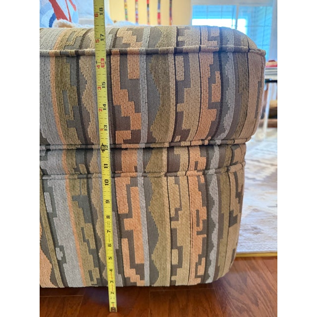 Textile Ultra Comfy 3 Piece Set Beacon Hill Custom Oversized Lounge Club Chairs With Coordinated Pillows Matching Upholstered Ottoman For Sale - Image 7 of 14