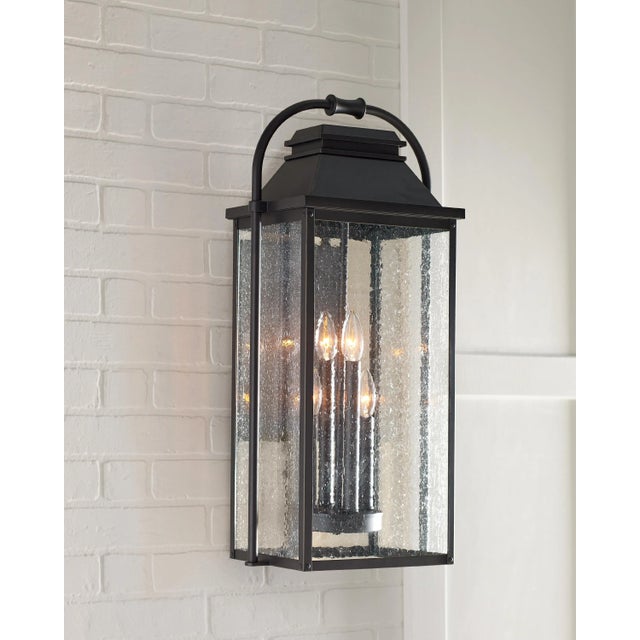 Transitional Sean Lavin by Visual Comfort Studio Wellsworth Large Lantern, Antique Bronze For Sale - Image 3 of 4
