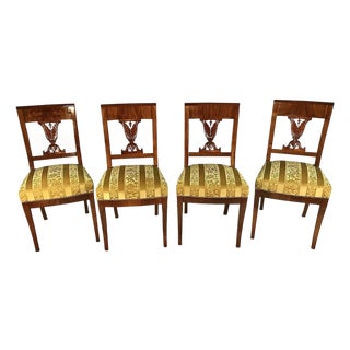 Set of Four Biedermeier Chairs, 1820 For Sale