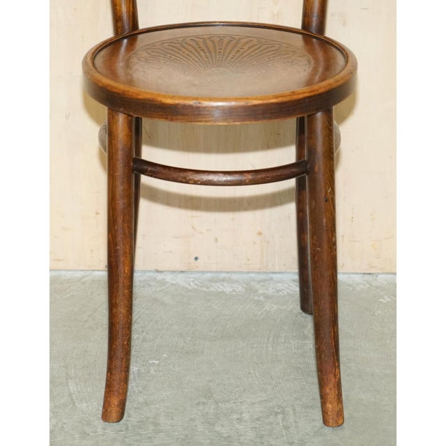 Austrian Bistro Dining Bar Bentwood Chairs from Thonet, 1930s, Set of 4 For Sale - Image 6 of 18