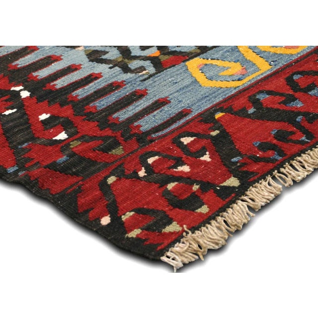 Traditional 1950s Turkish Kilim For Sale - Image 3 of 6