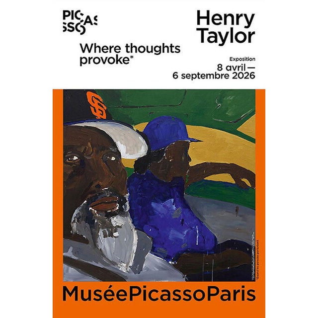 Henry Taylor Where Thoughts Provoke Exhibition Poster Dimensions: 15,7 x 23,6 in / 40 x 60 cm Sold unframed