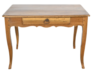 Louis XV Style Desk in Walnut and Cherry, Early 19th Century