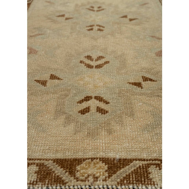 Turkish Turkish Mini Rug Oriental Hand Knotted Vintage Rug 1'9" x 3'1" #21283 For Sale - Image 3 of 8