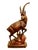 Mid 20th Century Large Black Forest Wooden Ibex Carving For Sale - Image 13 of 13