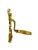 Mid 20th Century Vintage Hollywood Regency French Brass Bow and Tassel Bathroom Cup Holder For Sale - Image 5 of 9