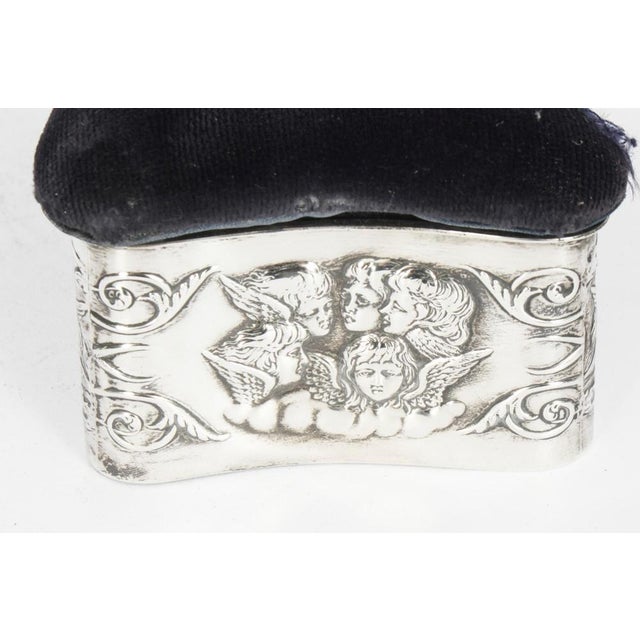 19th Century Victorian Sterling Silver Jewellery Box Casket by H. Matthews For Sale - Image 6 of 16