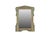 This Vintage Indian Painted Teakwood Mirror is a charming decorative accent crafted from solid teakwood and featuring...