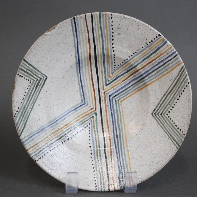 White Vintage Ceramic Decorative Bowl by Bruno Gambone, 1970s For Sale - Image 8 of 15