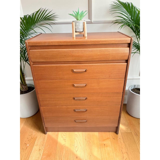 Brown Mid-Century Danish Chest of Drawers in Teak from William Lawrence, 1960s For Sale - Image 8 of 18