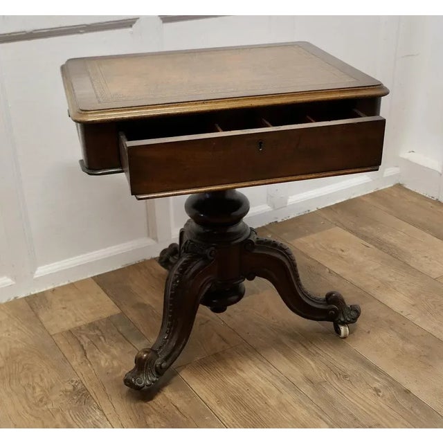 Brown Victorian Adjustable Writing Table For Sale - Image 8 of 11
